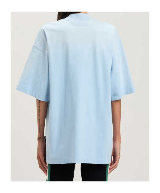 Palm Angels Short-sleeved T-shirt In Blue