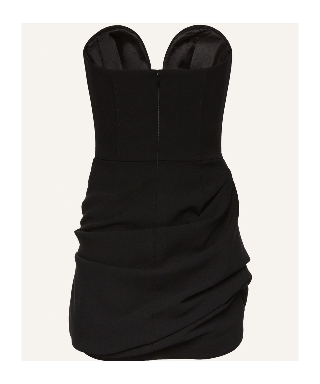 Magda Butrym Sweetheart Corset Minidress In Black