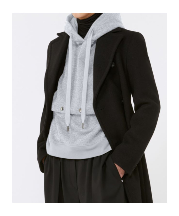 Sportmax Hooded Sweatshirt In Gray