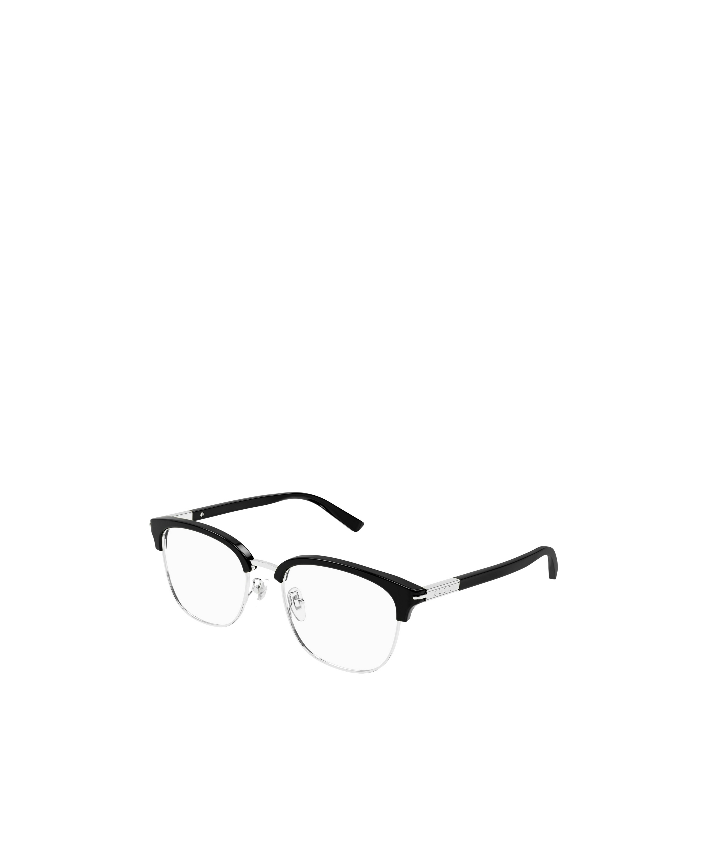 Gucci Eyewear Browline Frame Glasses In Black