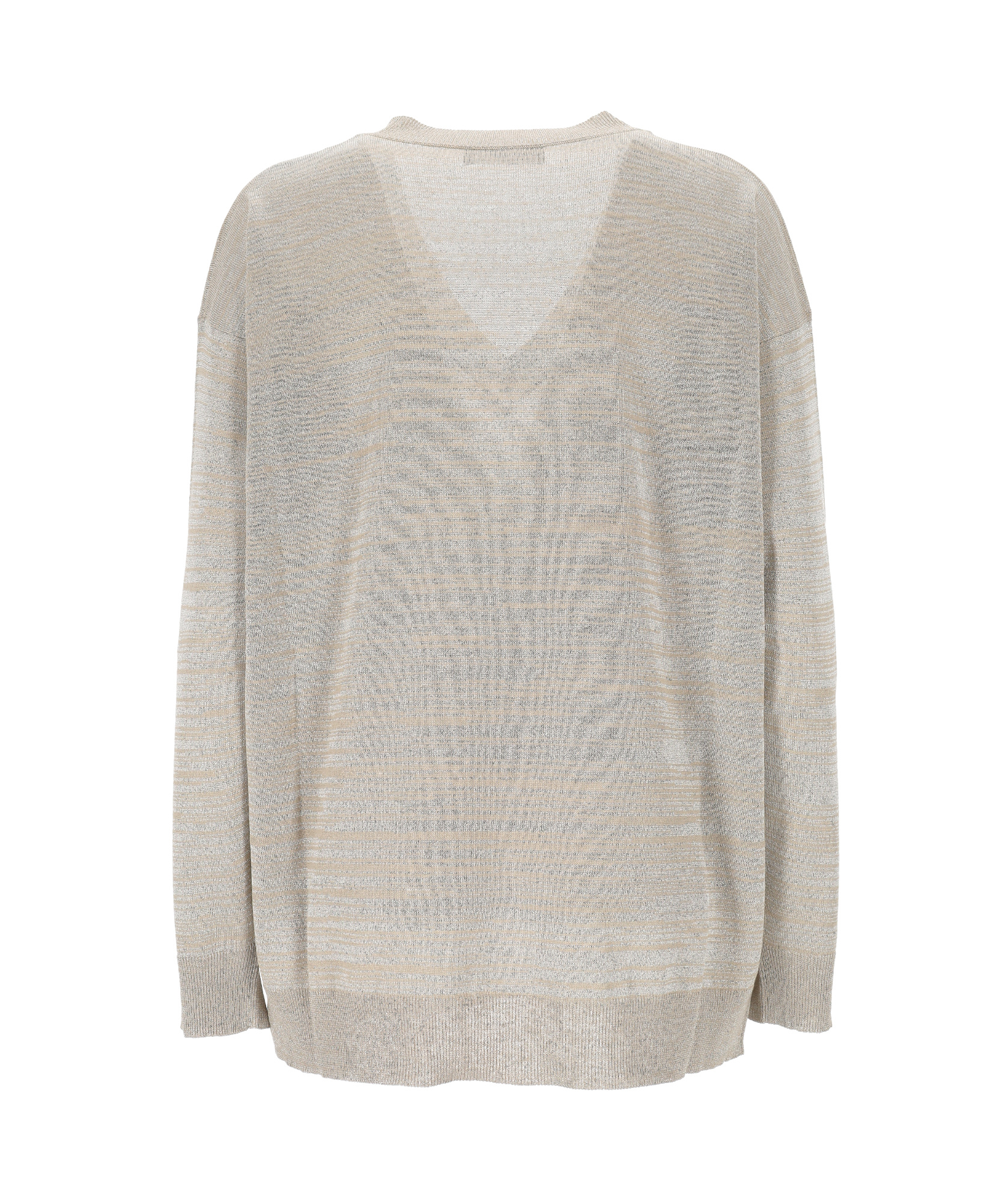 FABIANA FILIPPI FABIANA FILIPPI V-NECK METALLIC-THREADING JUMPER