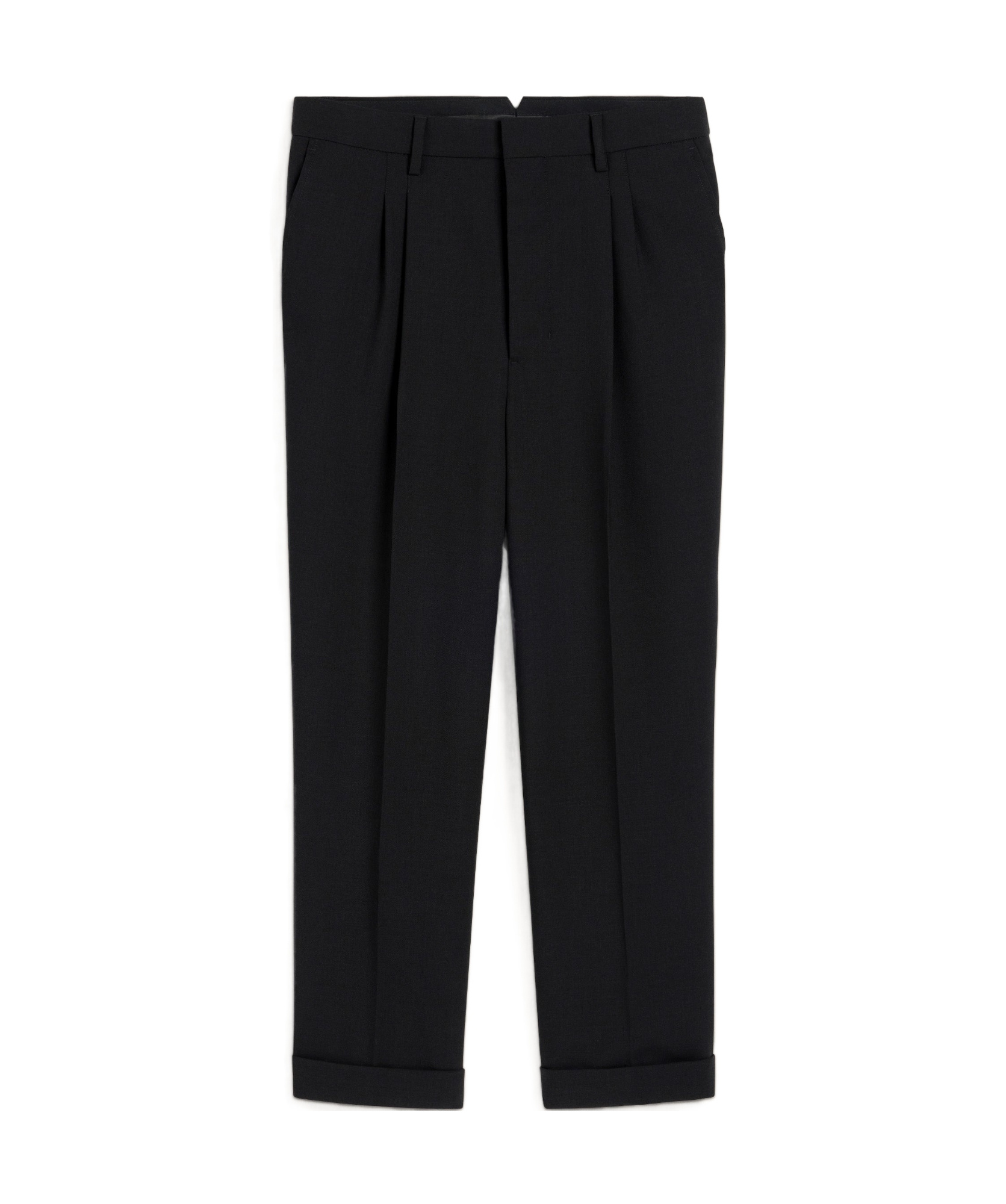 AMI ALEXANDRE MATTIUSSI BELT-LOOP CASUAL PANTS 