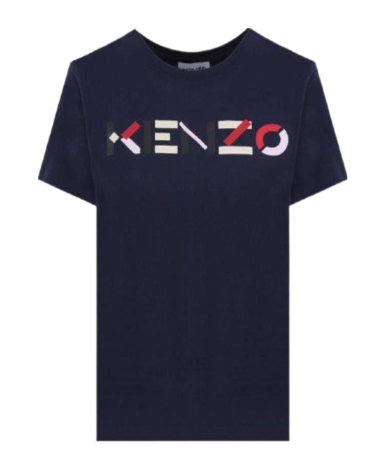 Kenzo Logo Print T-shirt In Black
