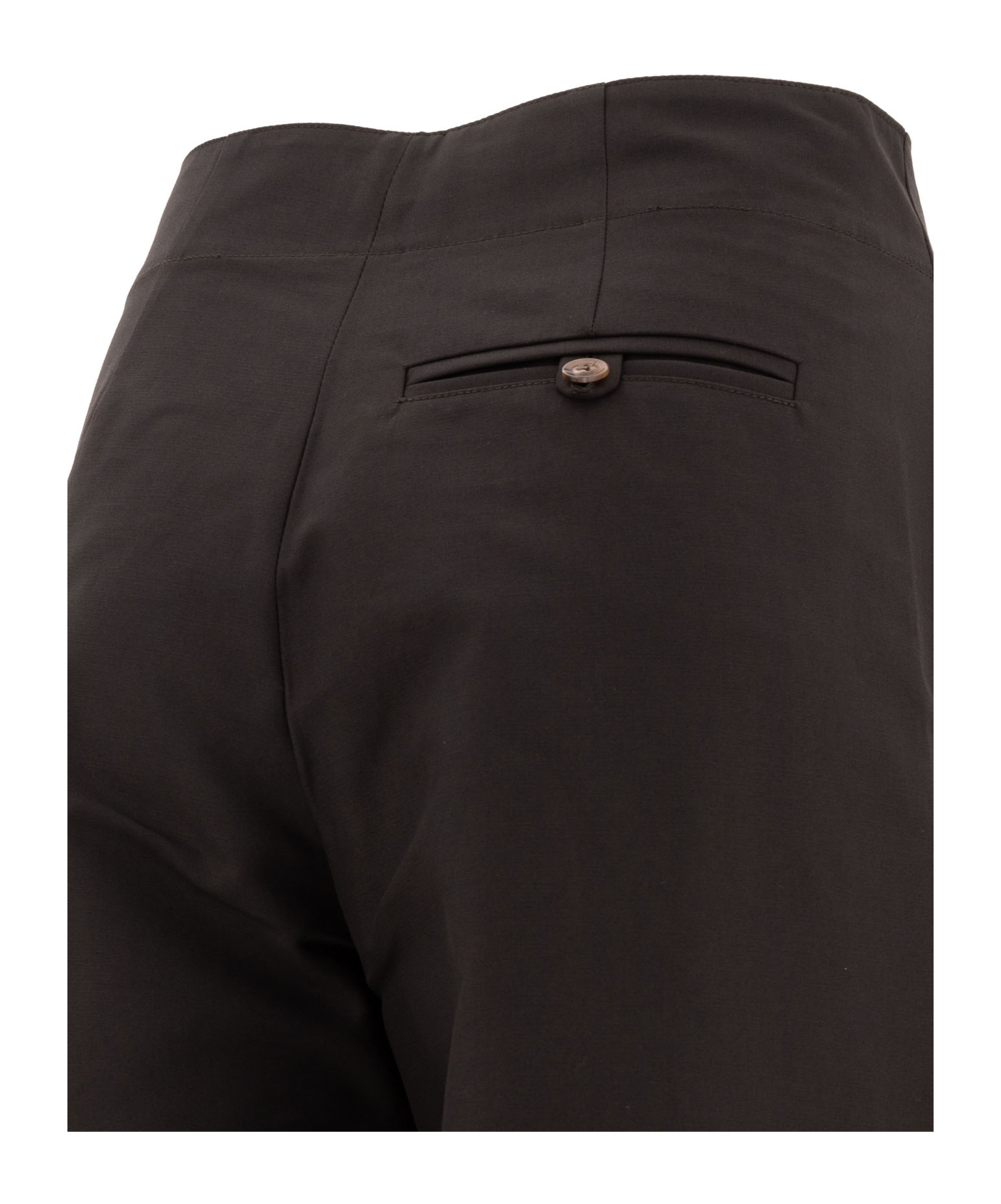 Soeur Tailored Trousers With Buttoned Back Pocket In Black