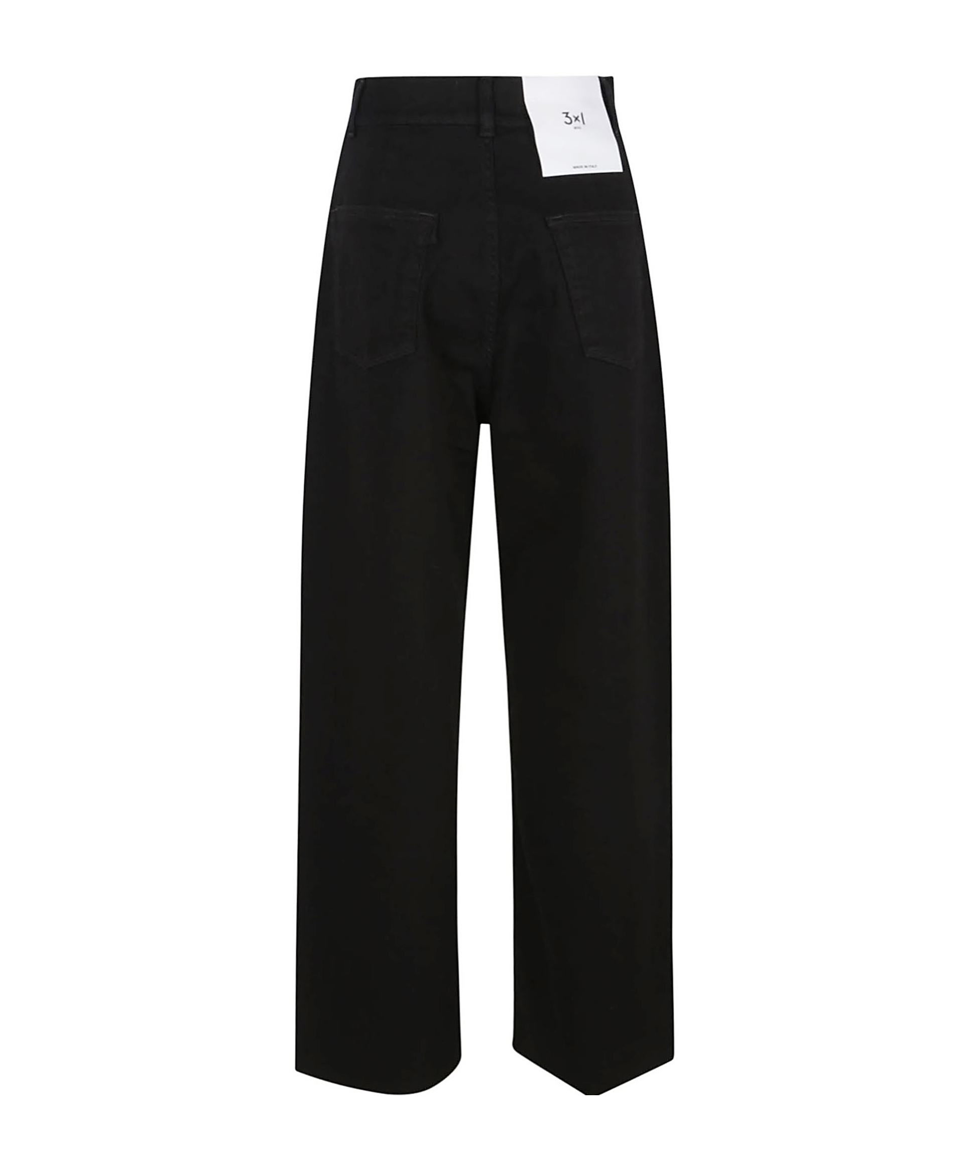 3x1 High-rise Straight Jeans In Black