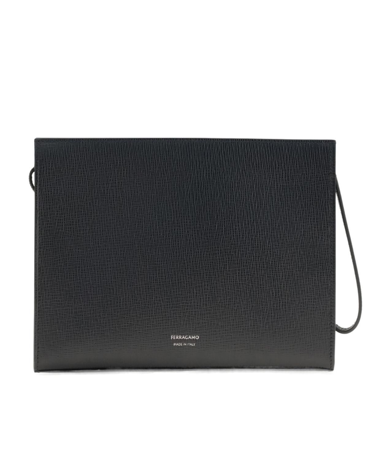 Ferragamo Gancini Pouch In Black