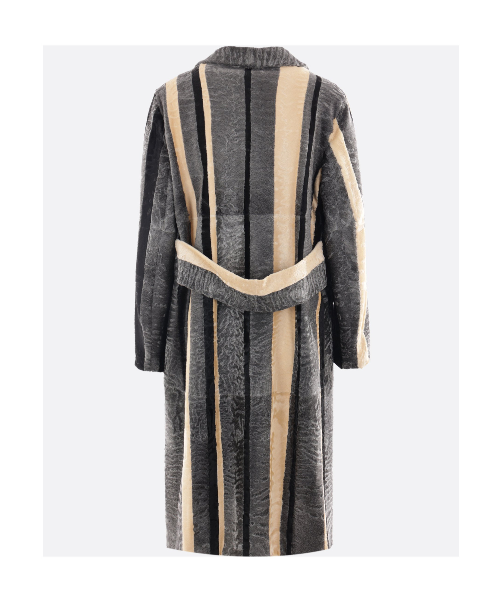 Prada Long-sleeved Coat In Multi