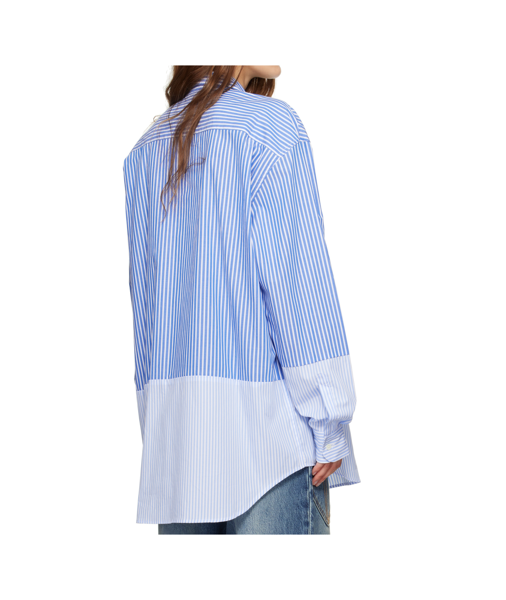 Vetements Splitted Shirt In Blue