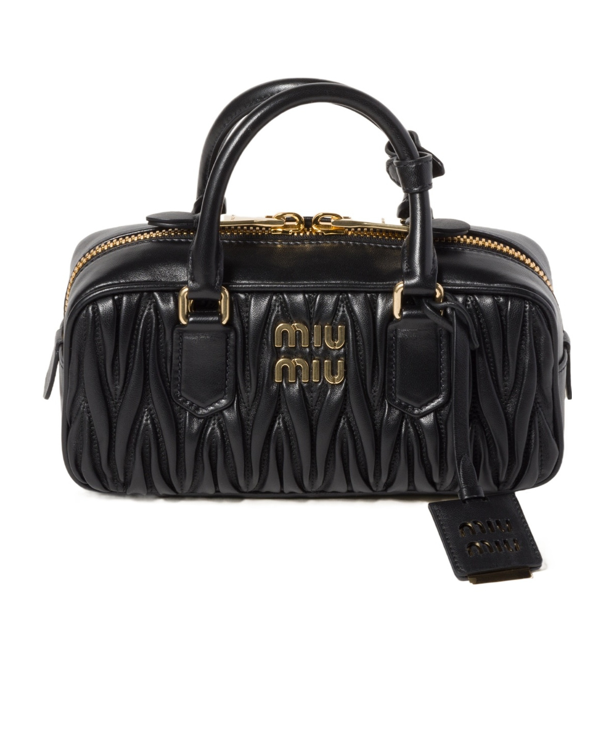 Miu Miu Arcadie Bag In Quilted Nappa In Black