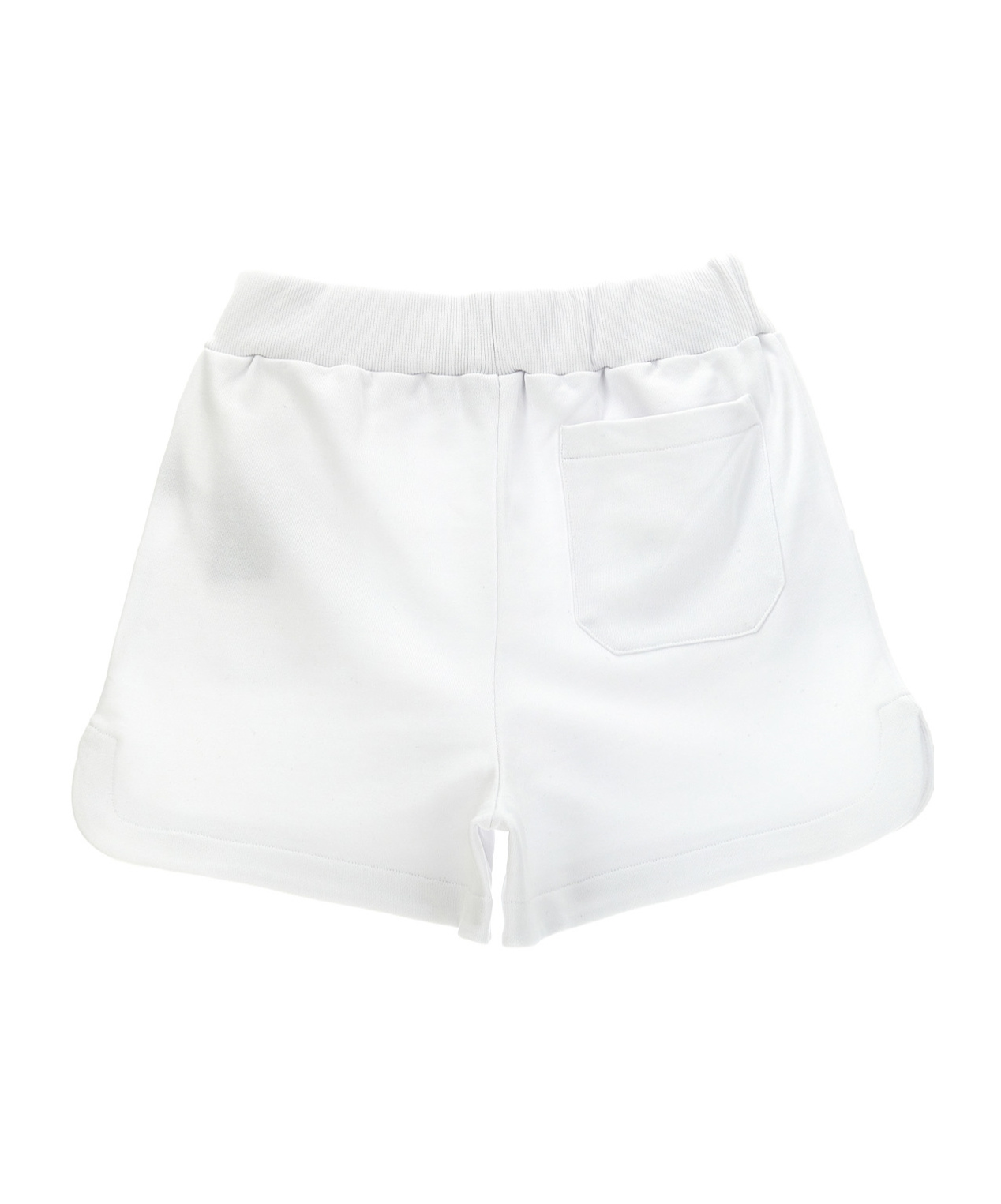 Balmain Elastic Waist Shorts In White