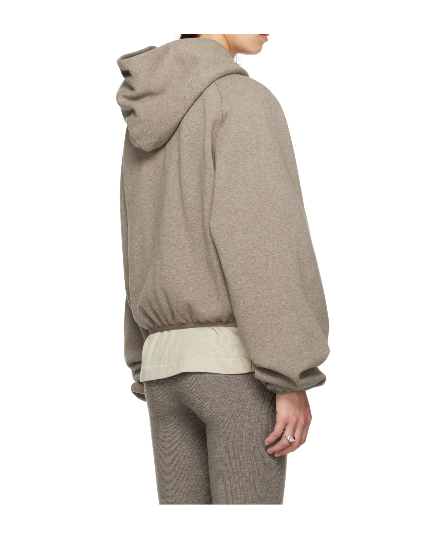 Essentials Taupe Modern Fit Hoodie In Brown