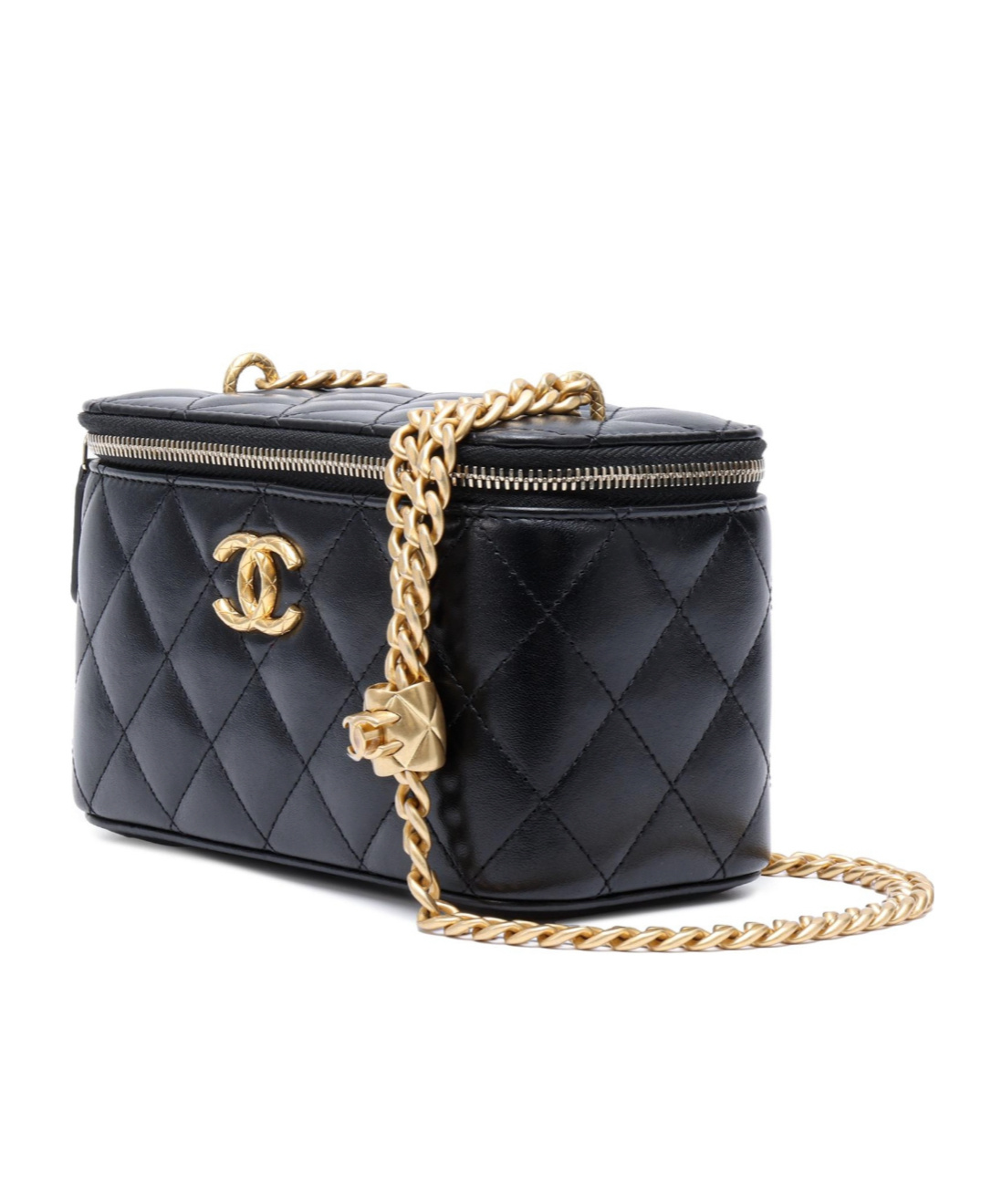 Pre-owned Chanel Double C Mark Shoulder Bag In Black