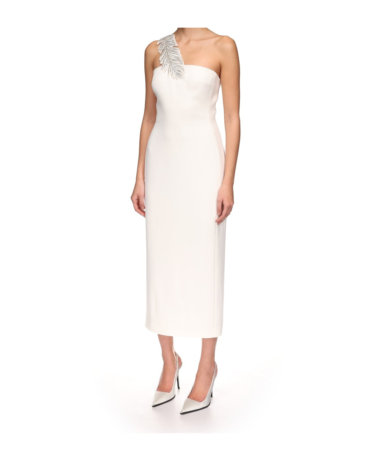 David Koma One-shoulder Dress In White