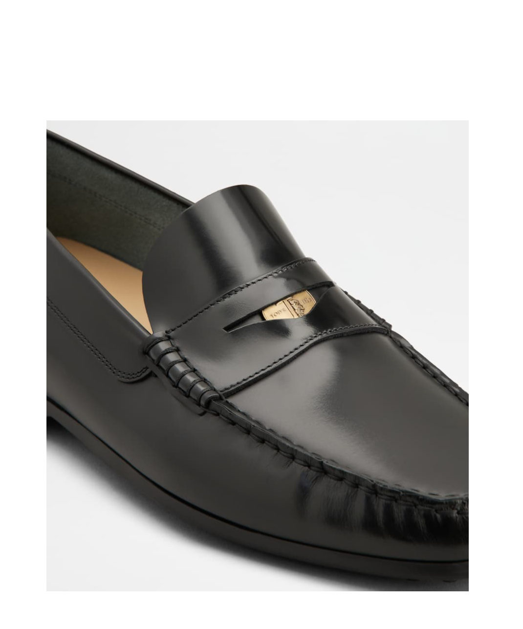 Tod's Tod Penny Leather Loafers In Black
