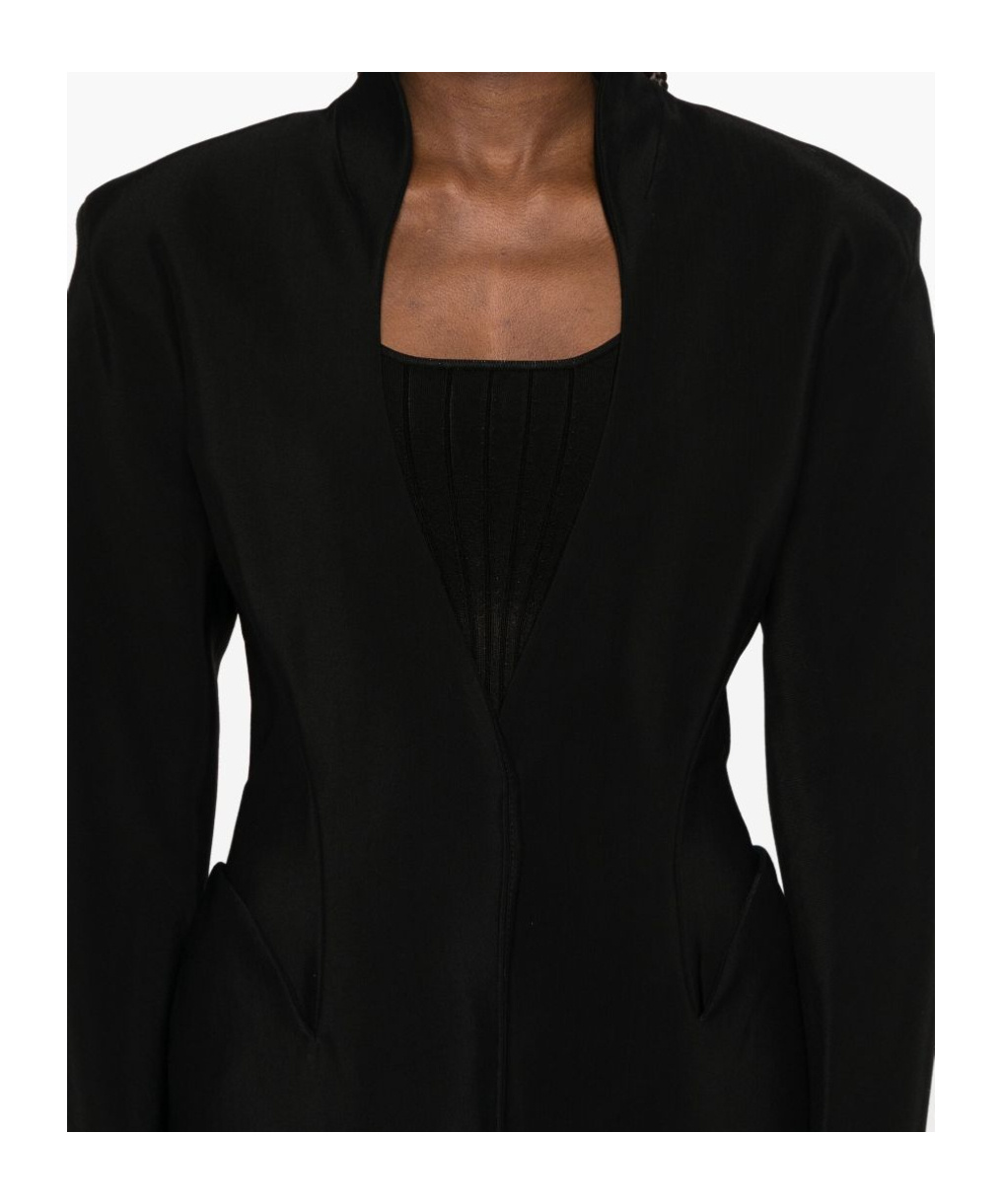 Mugler Tailored Jacket With Structured Shoulders