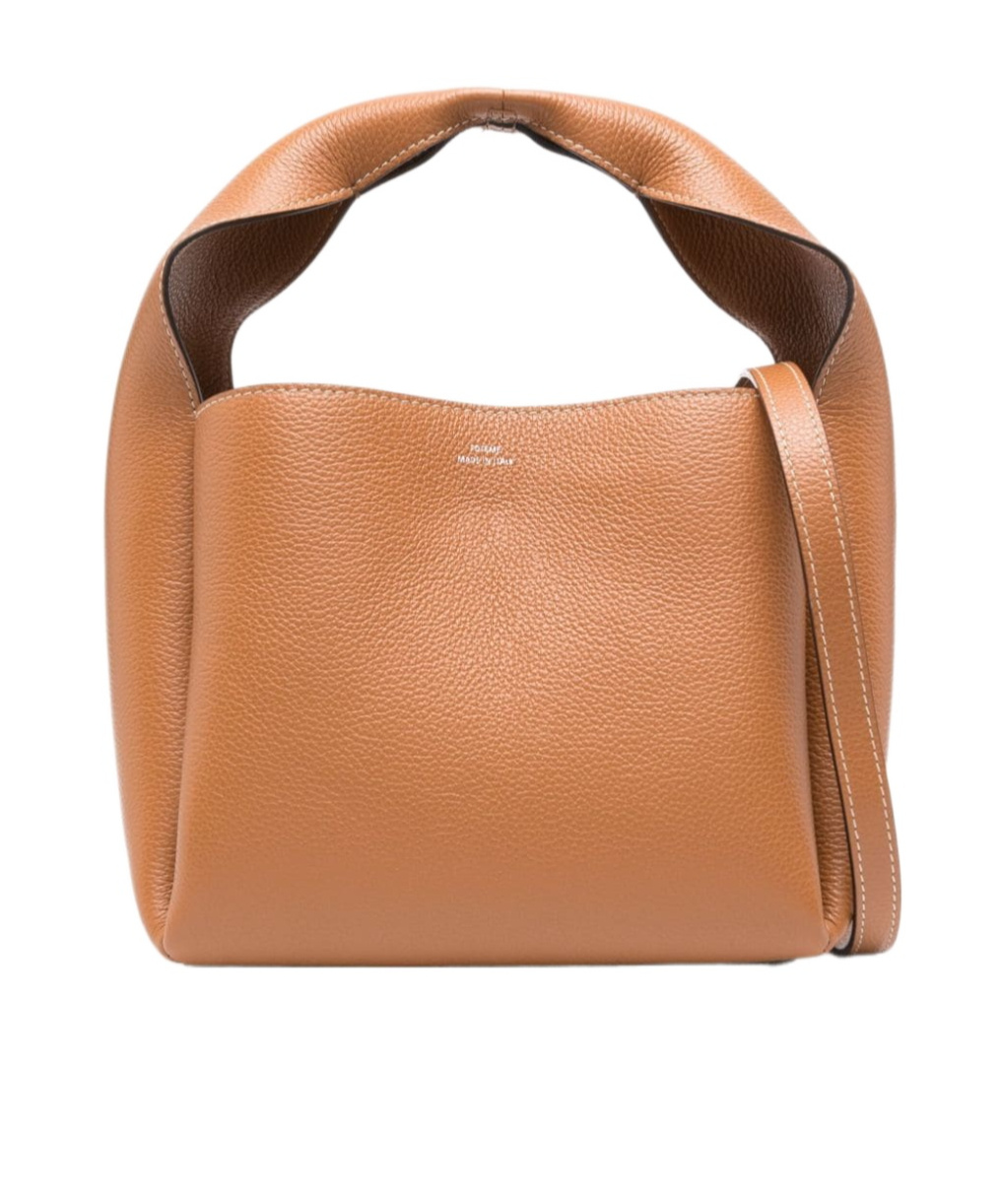 Totême Bucket Leather Tote Bag In Brown