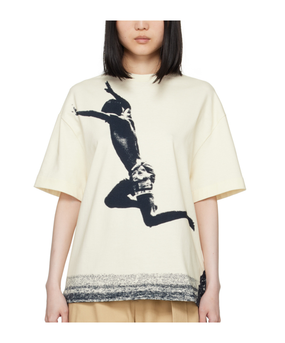 Jil Sander Printed T-shirt In White