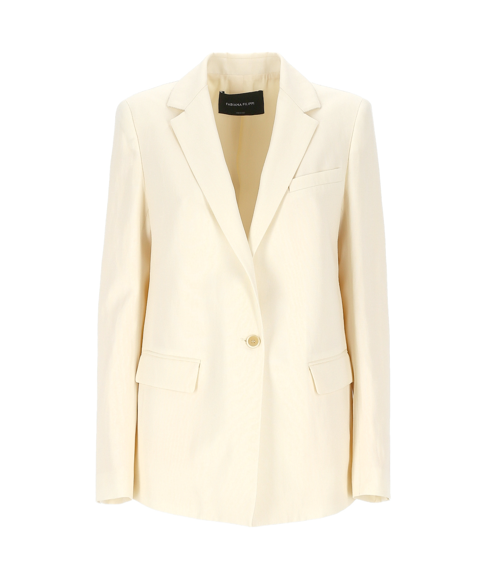 FABIANA FILIPPI FABIANA FILIPPI SINGLE BREASTED LONG SLEEVED JACKET