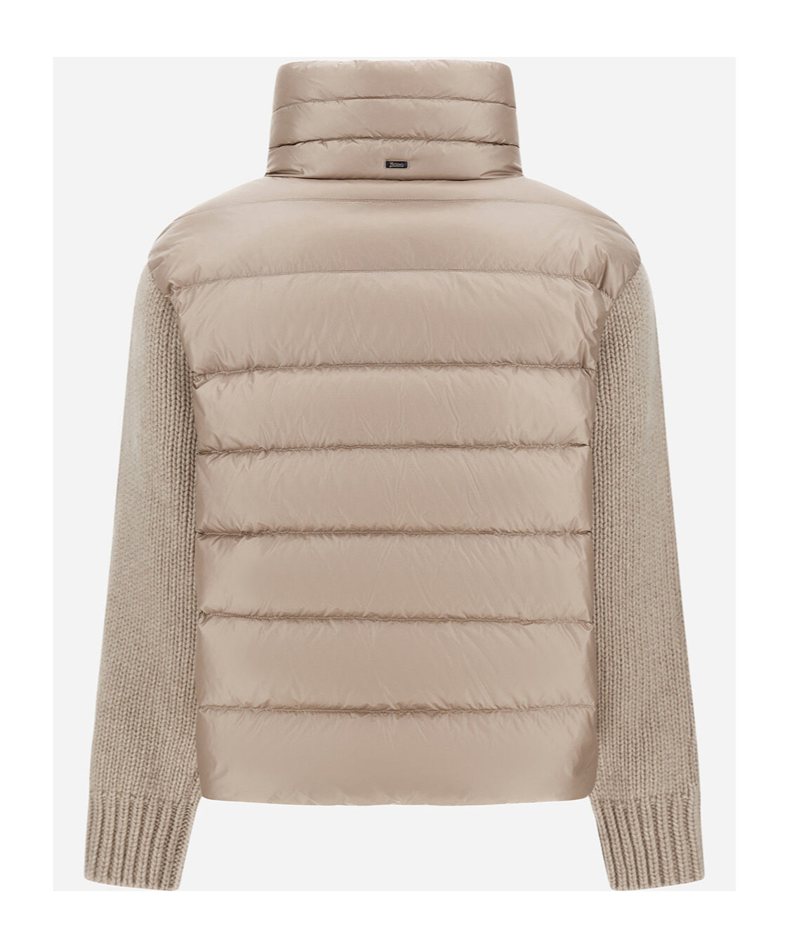 Herno Panelled Puffer Jacket In Neutral