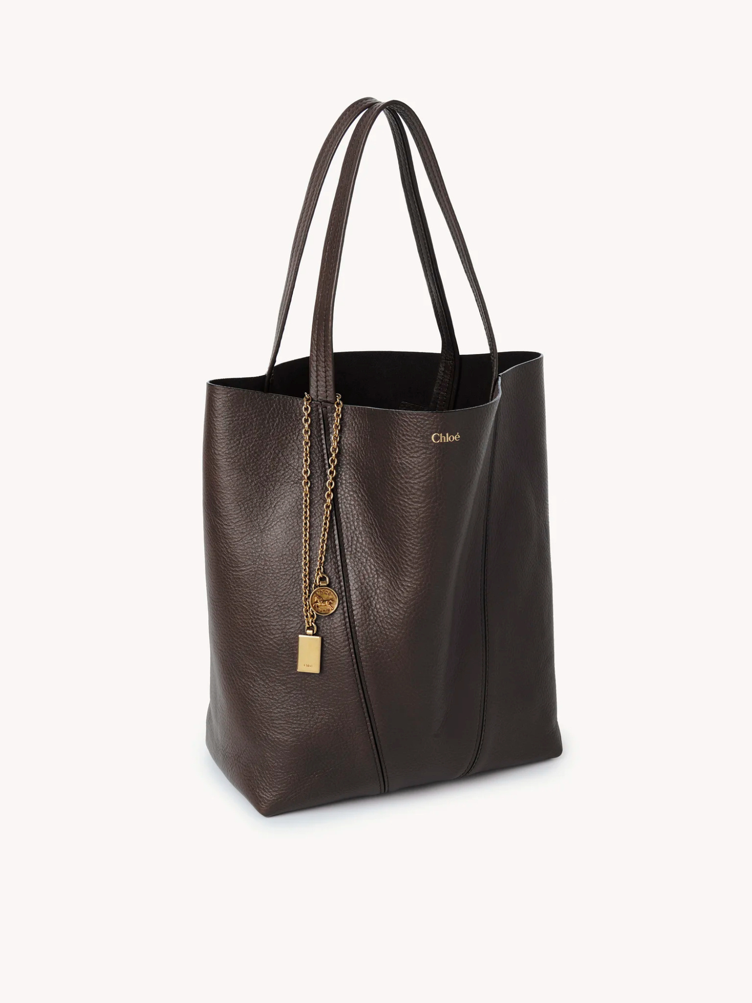 Chloé Spin Shoulder Bag In Brown
