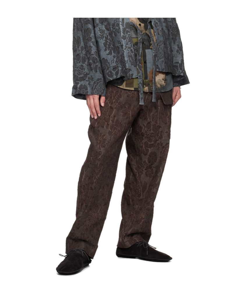 Uma Wang Burgundy Paxton Pants In Brown