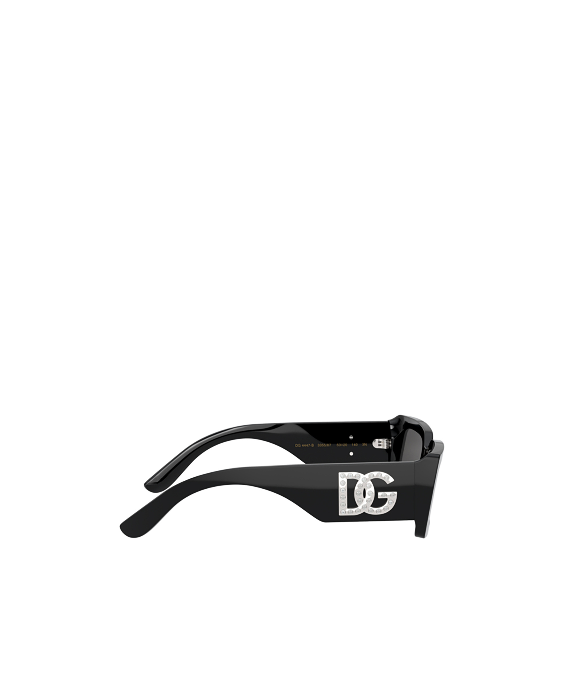 Dolce & Gabbana Rectangular Frame Sunglasses In Balck