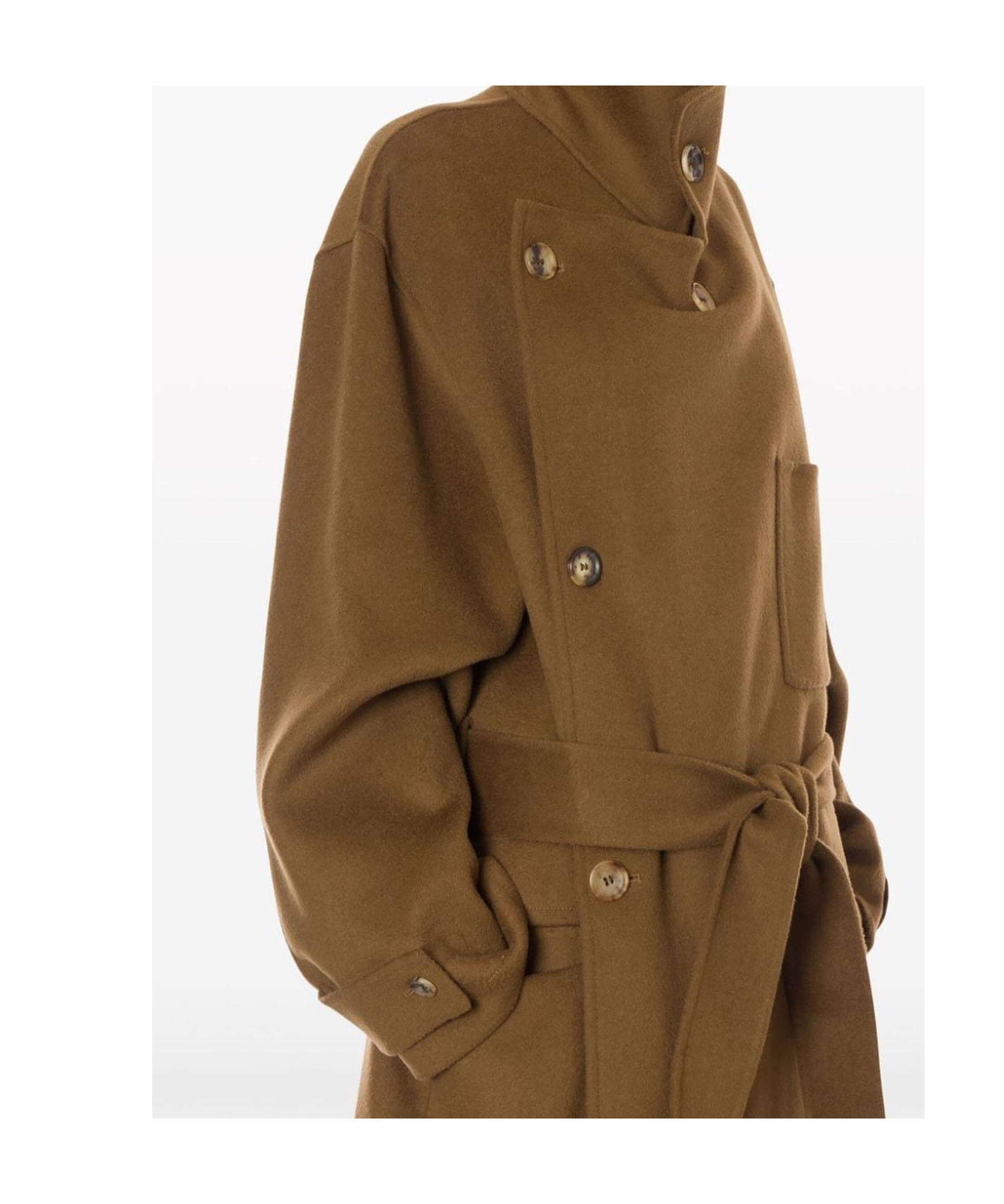 Philosophy Di Lorenzo Serafini Wool Double-breasted Coat In Brown