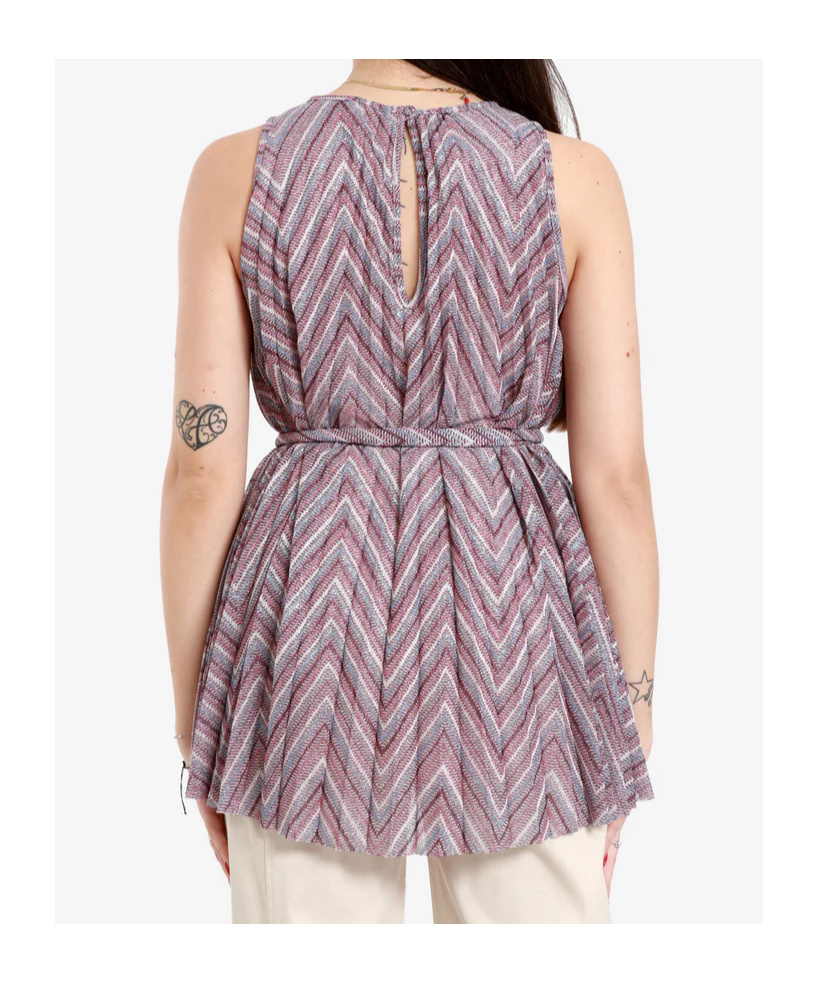 Kaos Printed Pattern Blouse In Purple