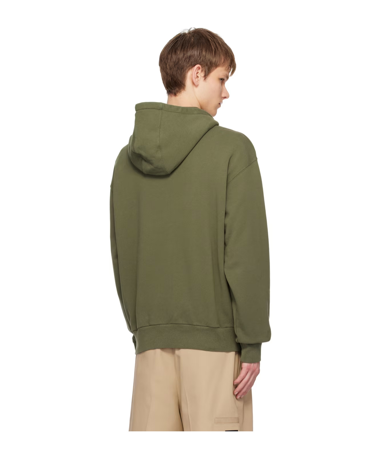 Givenchy 4g Motif Drawstring Hoodie In Green