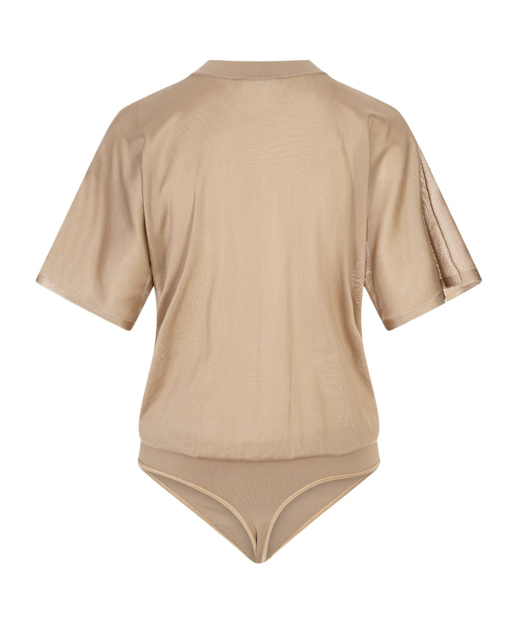 Alaïa Short-sleeved Bodysuit In Brown