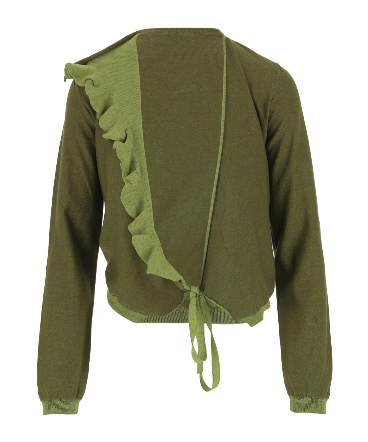 Dries Van Noten Long-sleeved Cardigan In Green