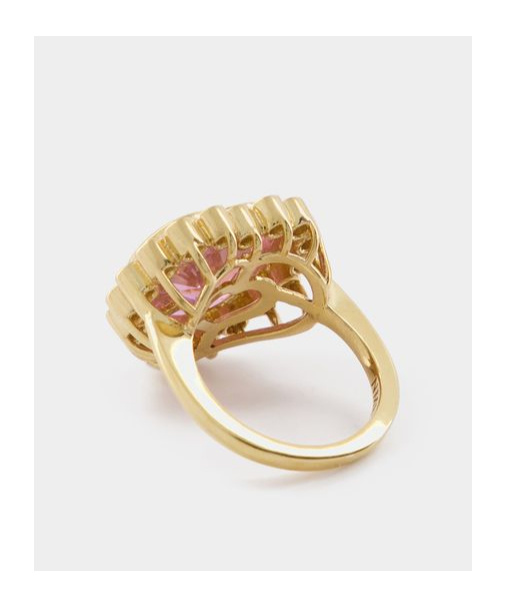 Numbering N-dia Heart Ring 3, Pink/gold Plated In Yellow