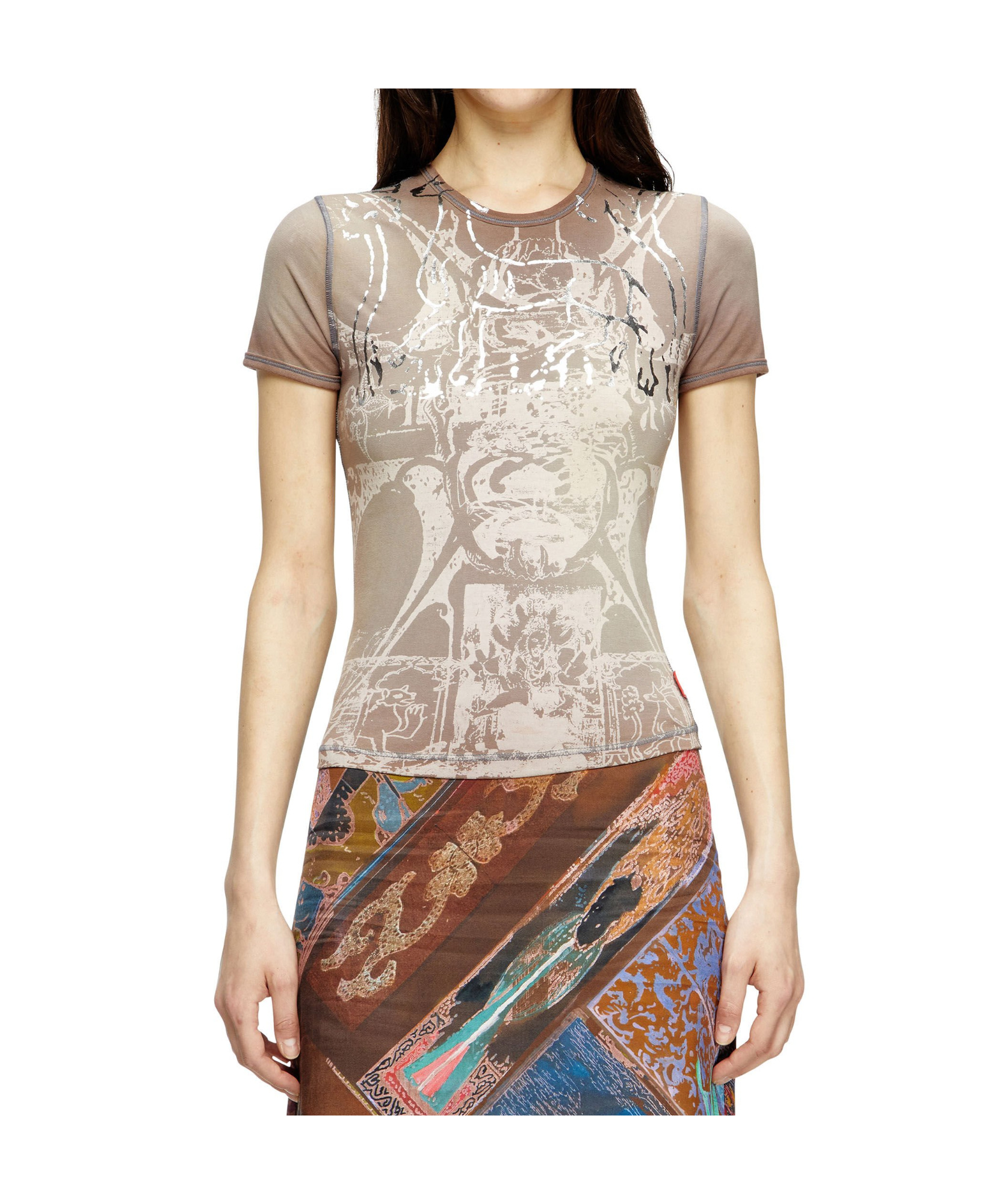 Diesel T-uncuties-long-r6 T-shirt