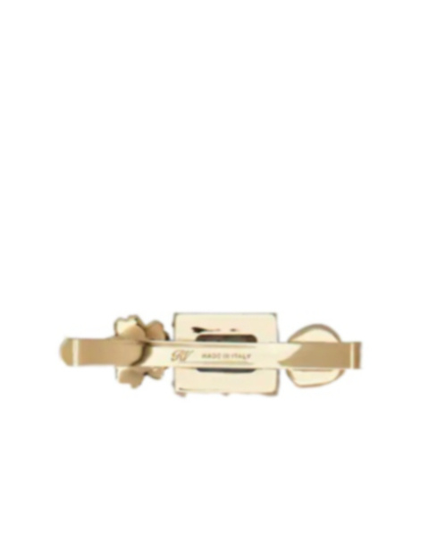 Roger Vivier Logo Hairpin In Gold