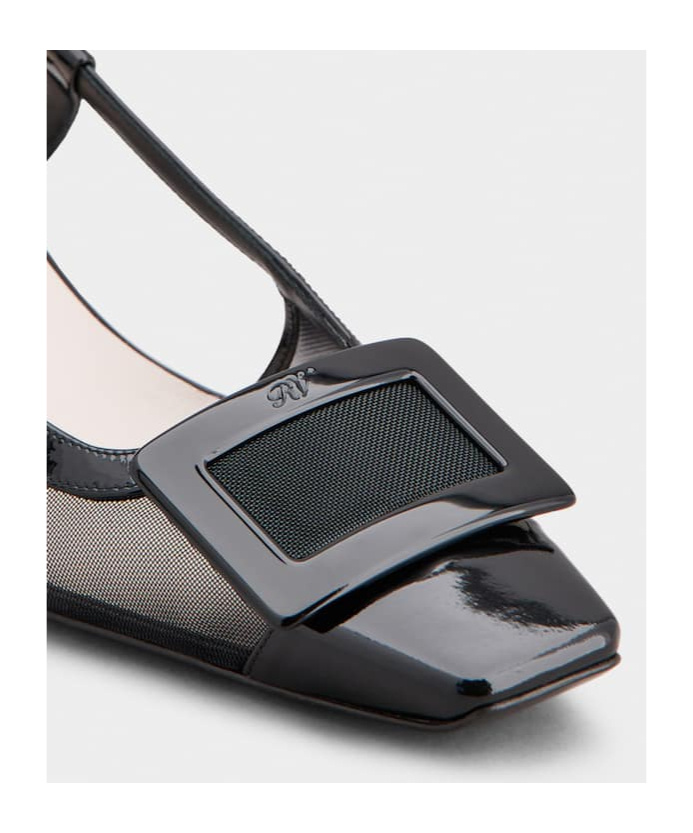 Roger Vivier Dcollet Slingback Mesh In Black