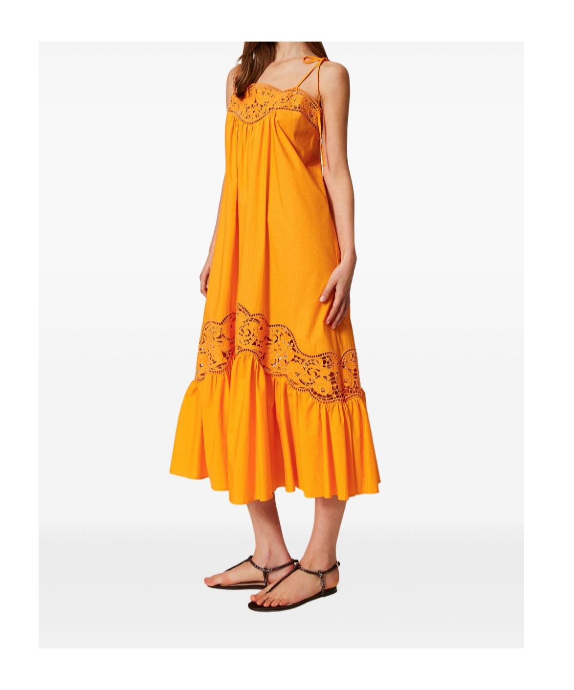 Shop Twinset Woven Cotton Dress