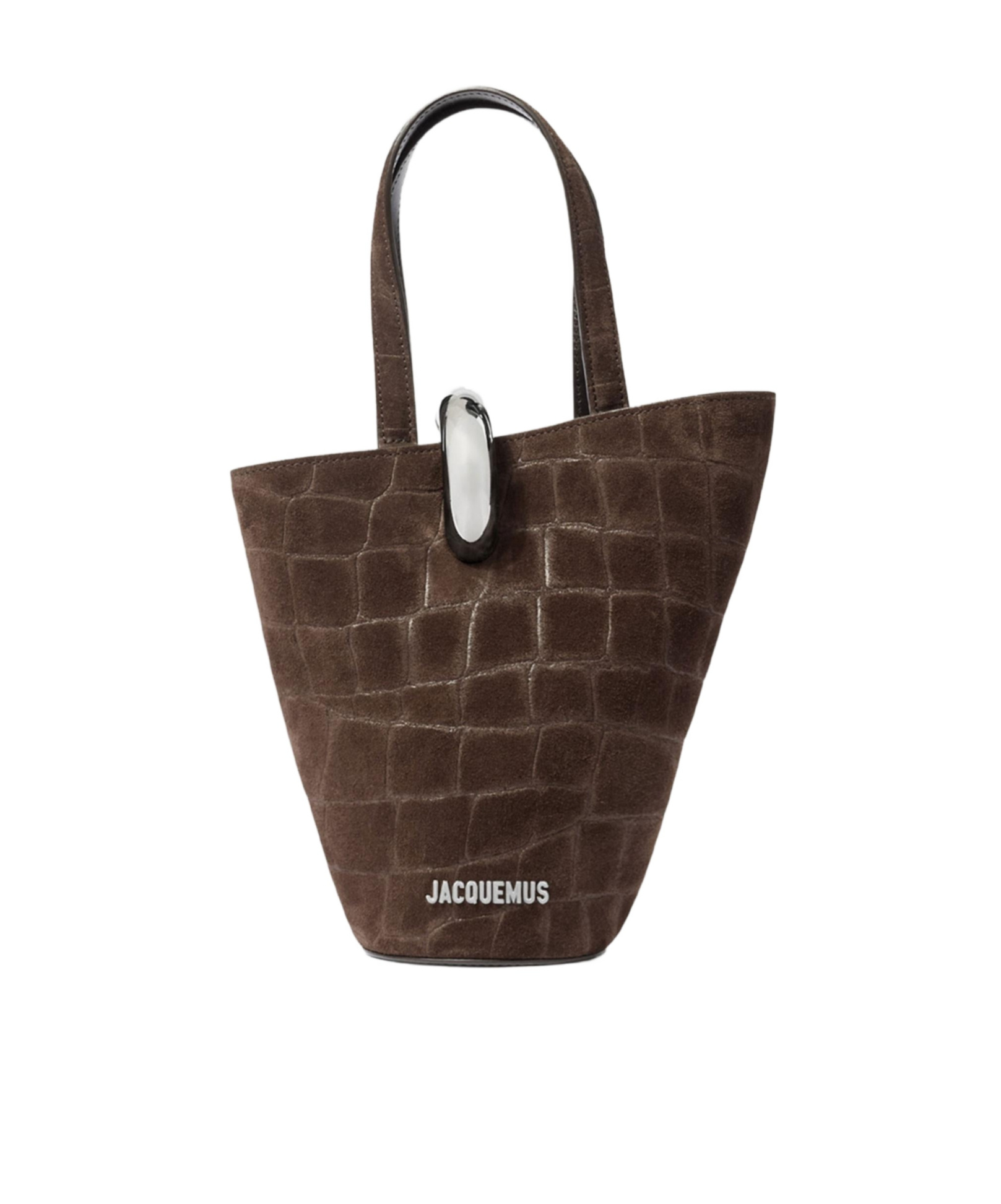 Jacquemus Medium Bucket Bag Featuring Asymmetrical Design In Green