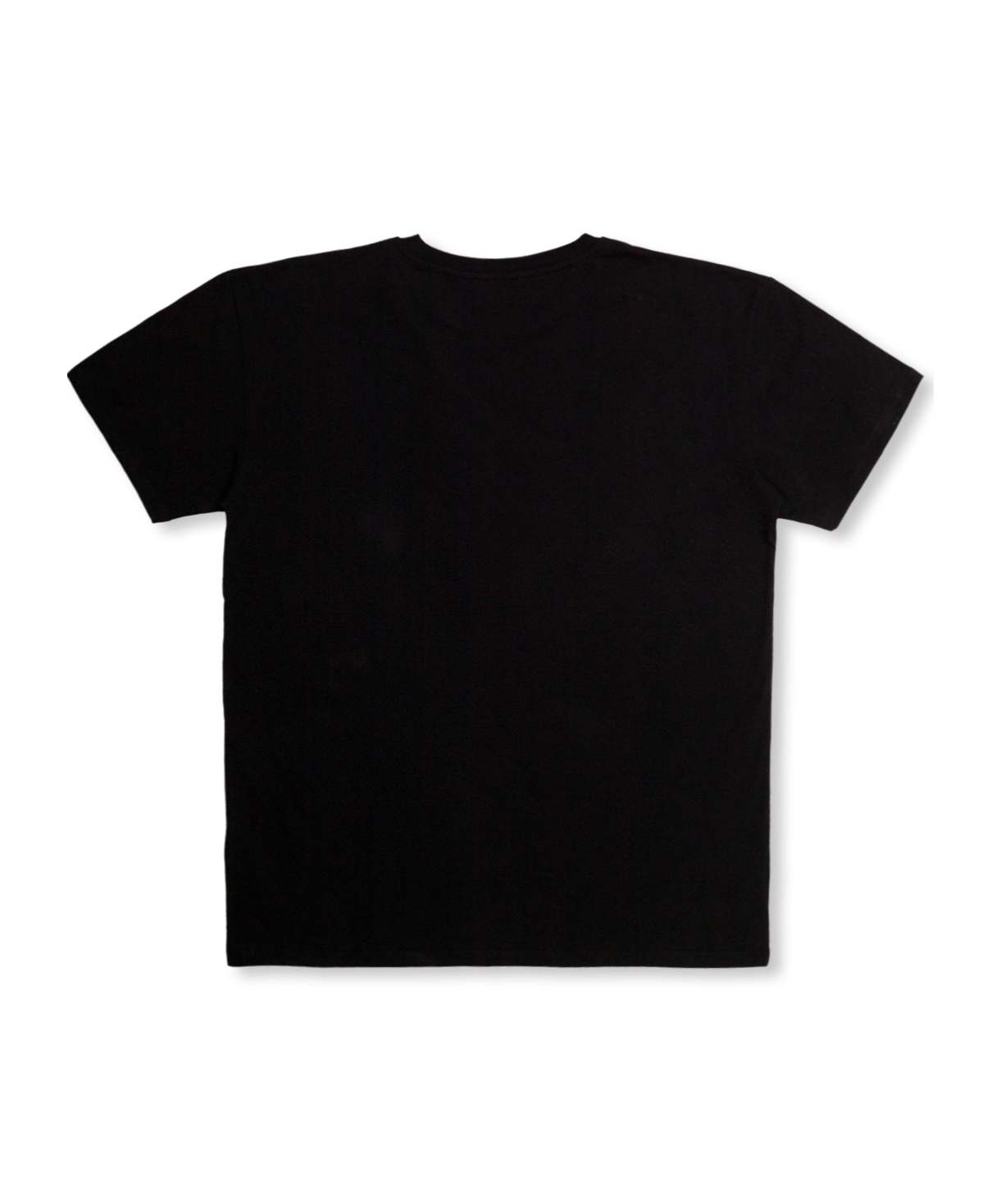 Balmain Embossed-logo Cotton T-shirt In Black