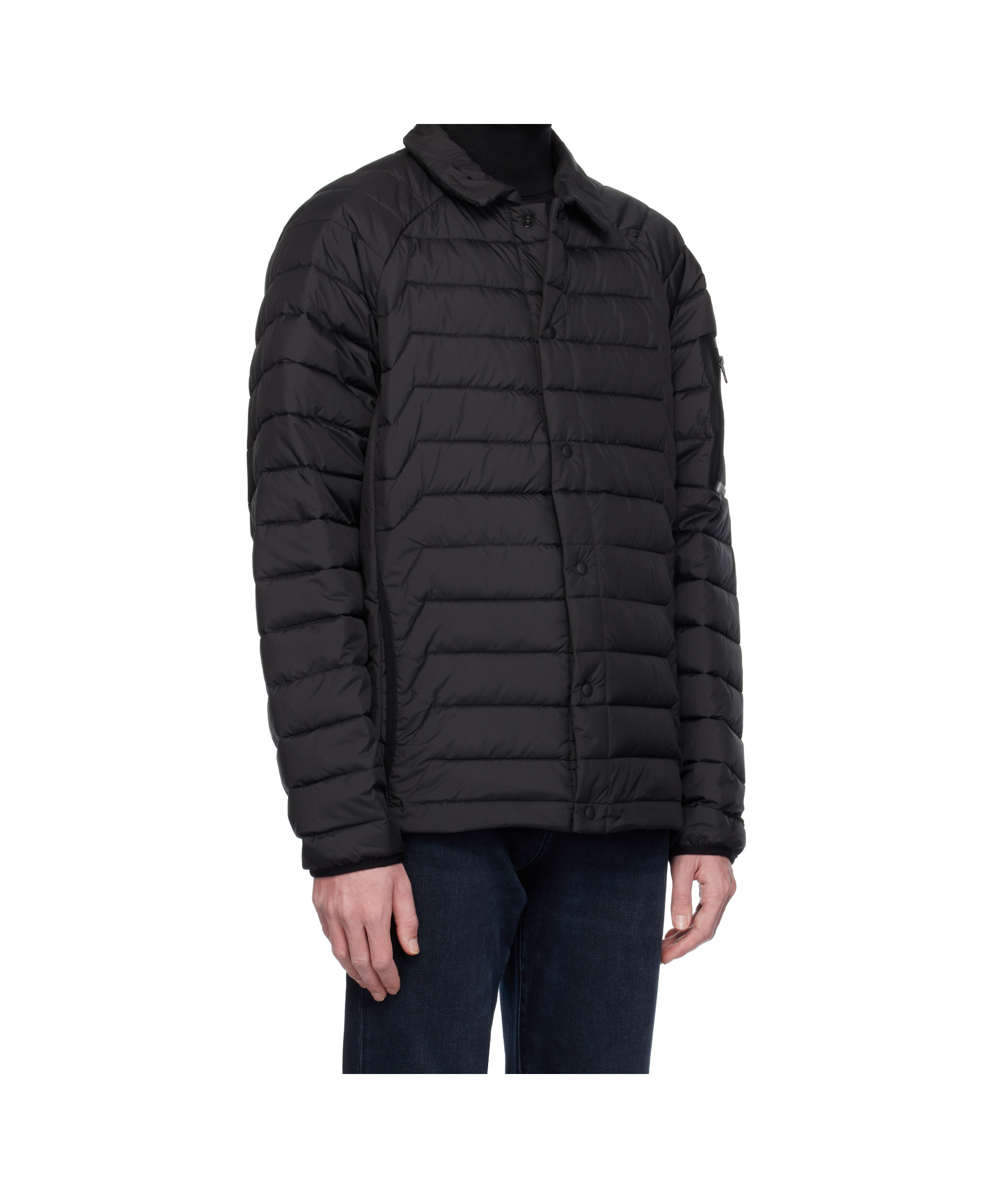 Hugo Boss Taranis Mens Water-repellent Jacket With Lightweight Insulation In Black