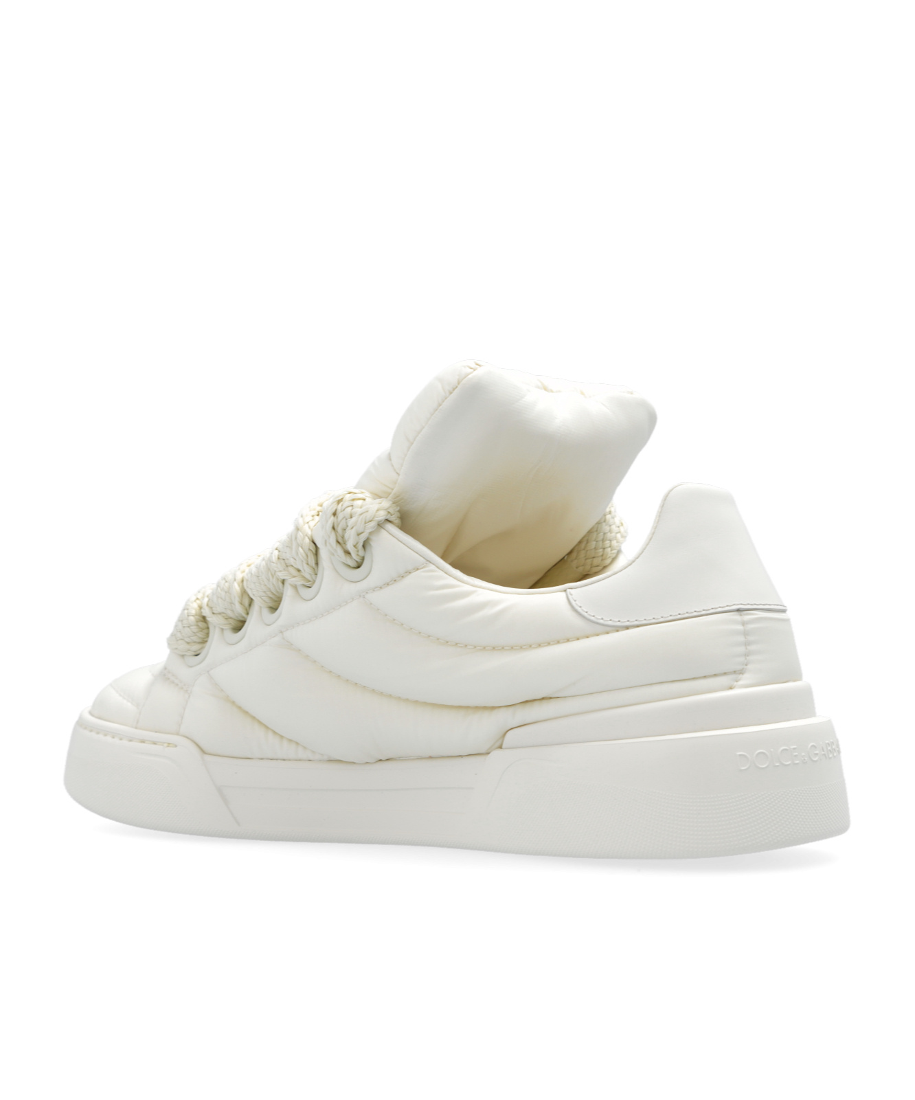 Dolce & Gabbana New Roma Padded Sneakers In White