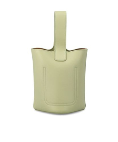 Loewe Mini Pebble Leather Bucket Bag In Nude