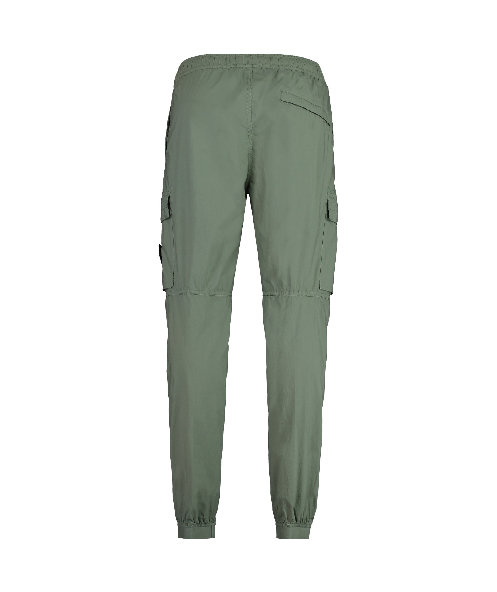 Stone Island Stretch Cotton Trousers In Green