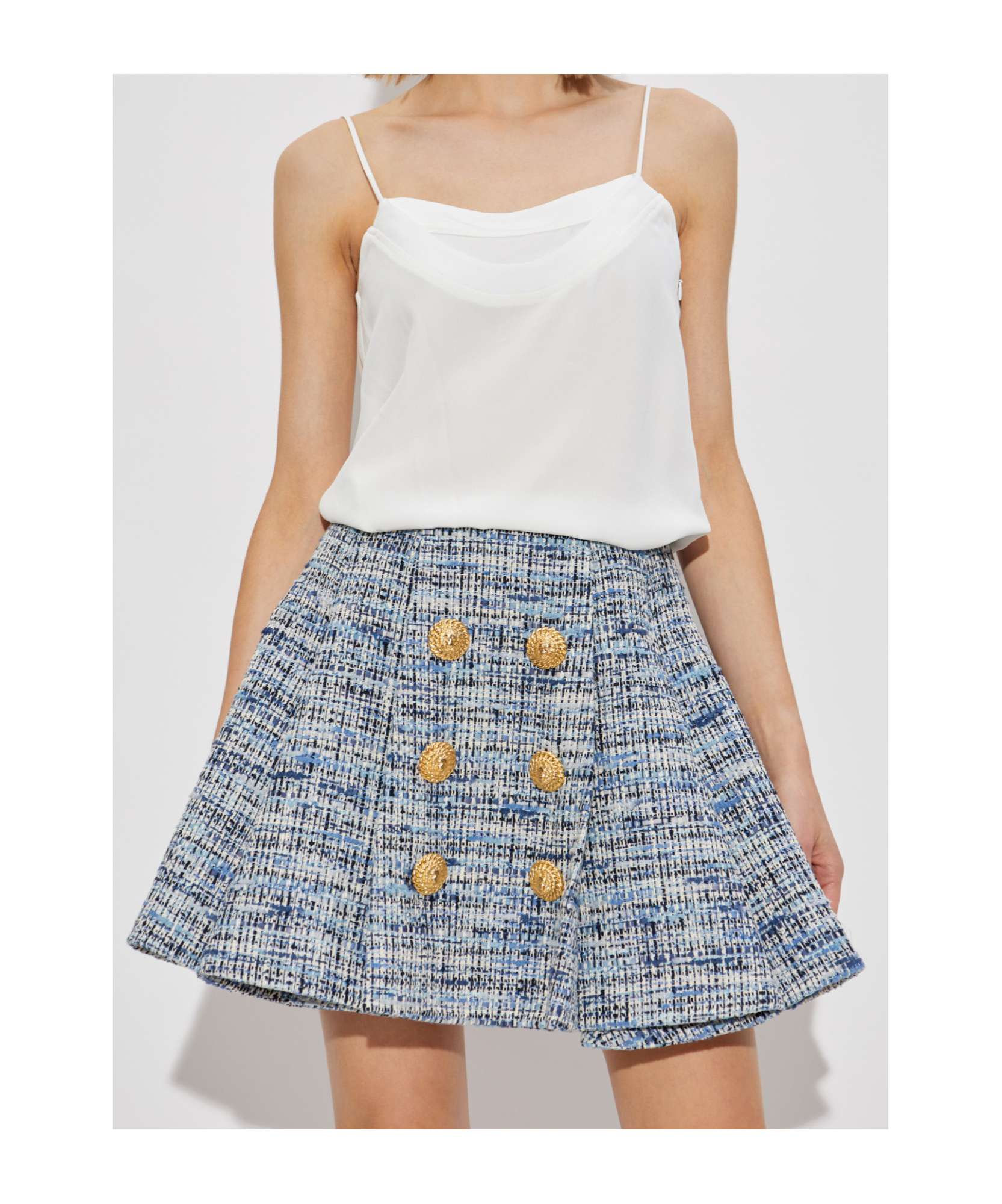 Balmain Layered Top In White