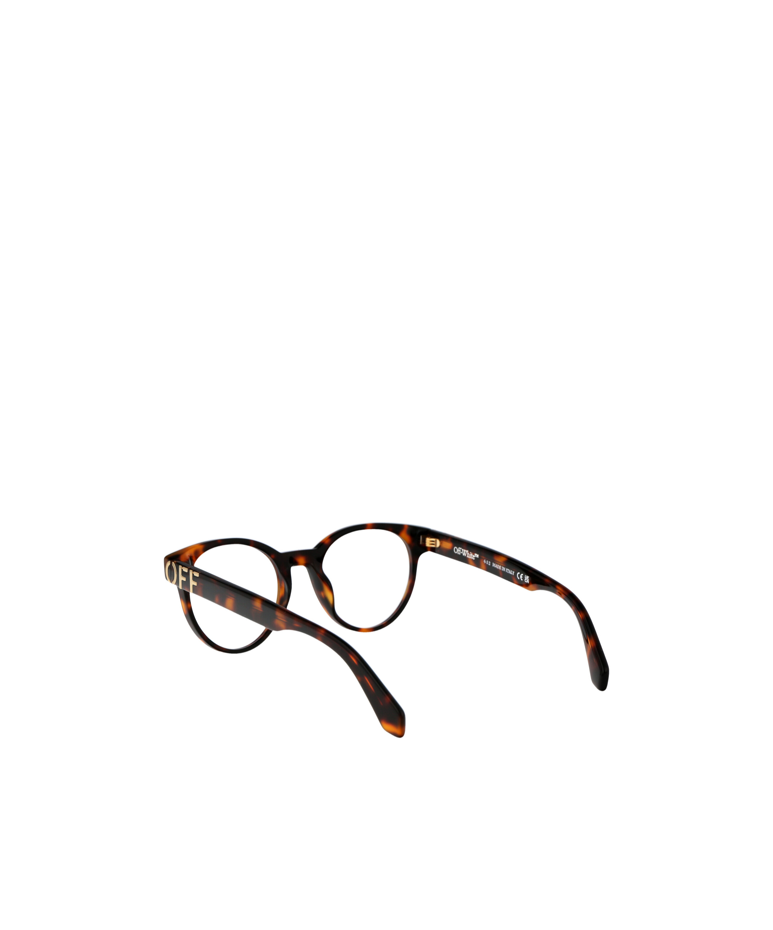 Off-white Round Frame Glasses In Black