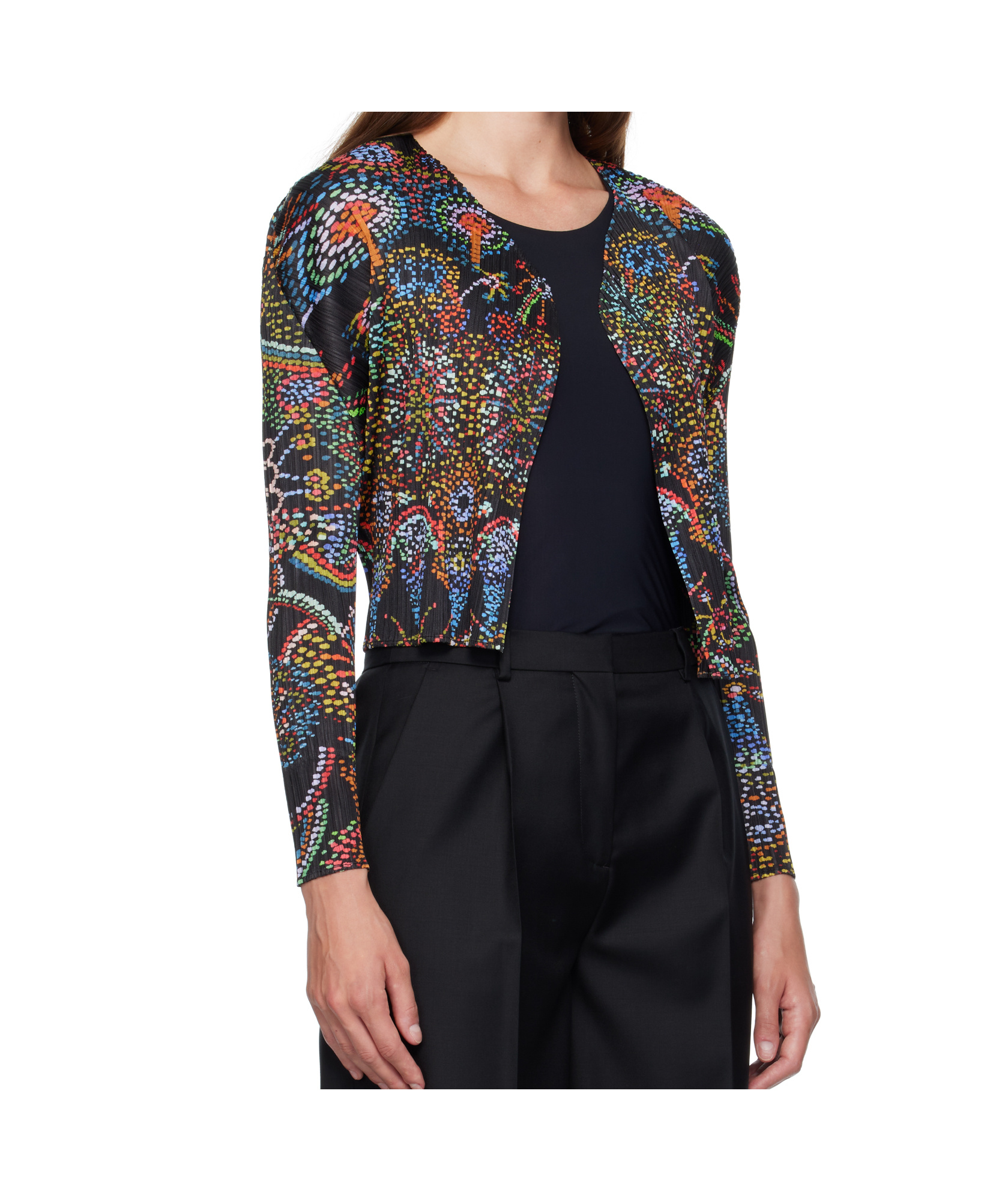 Issey Miyake Light Festival Cardigan In Multi