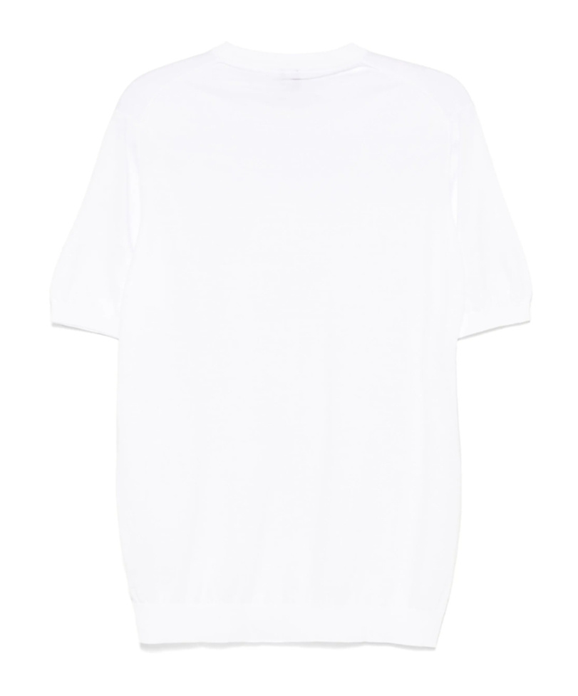 Fedeli Fine-knit T-shirt In White