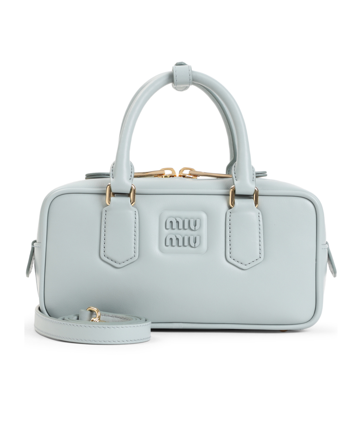 Miu Miu Arcadie Leather Bag In Green