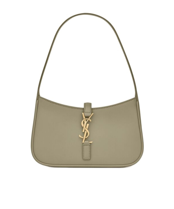 Saint Laurent Mini Le 5 À 7 In Smooth Leather In Brown