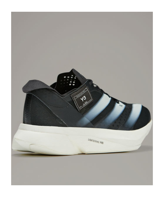 Shop Y-3 Adizero Adios Pro 3.0 Mesh Sneakers In Black