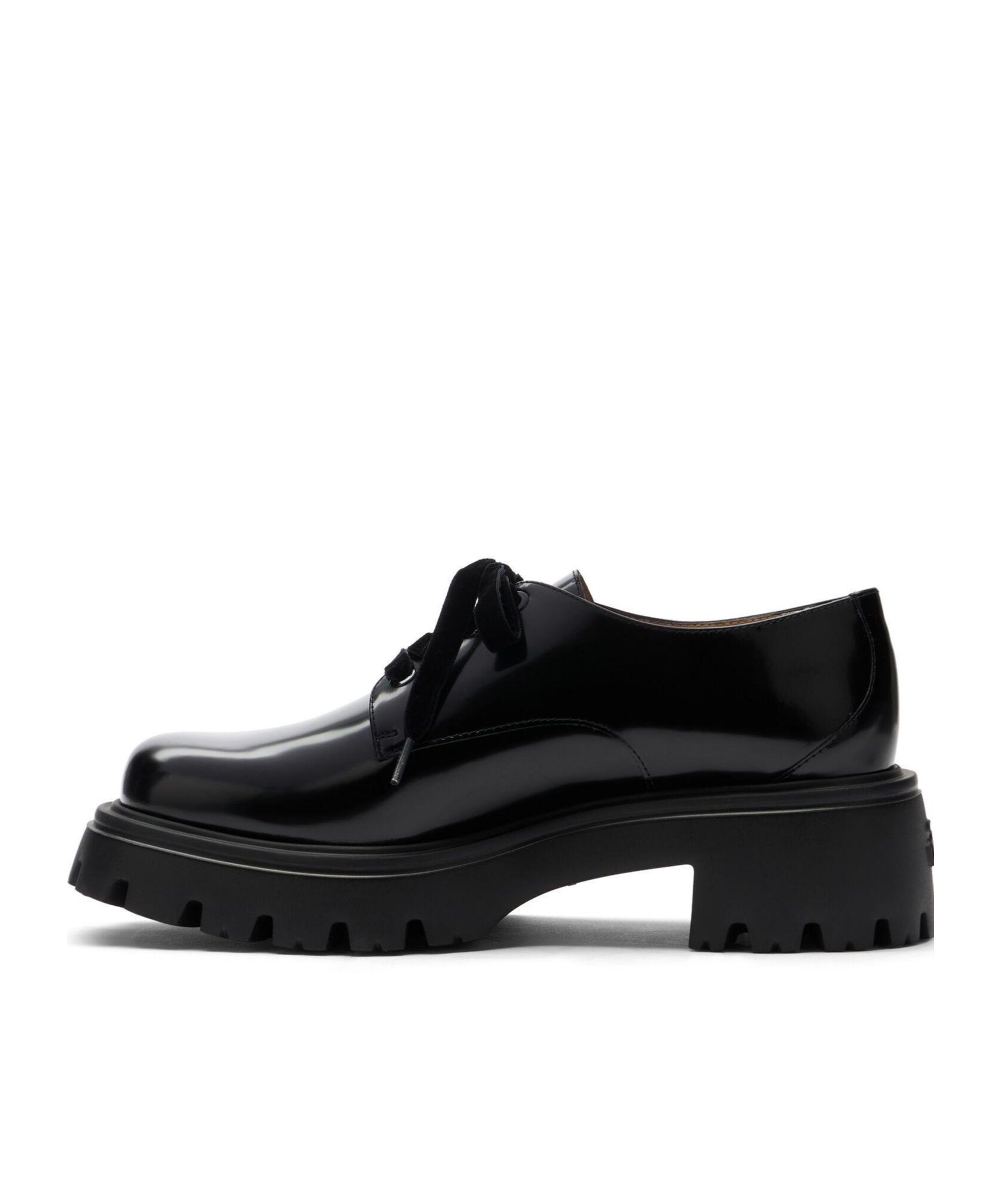 Stuart Weitzman Emerson Leather Lace-up Shoes In Black